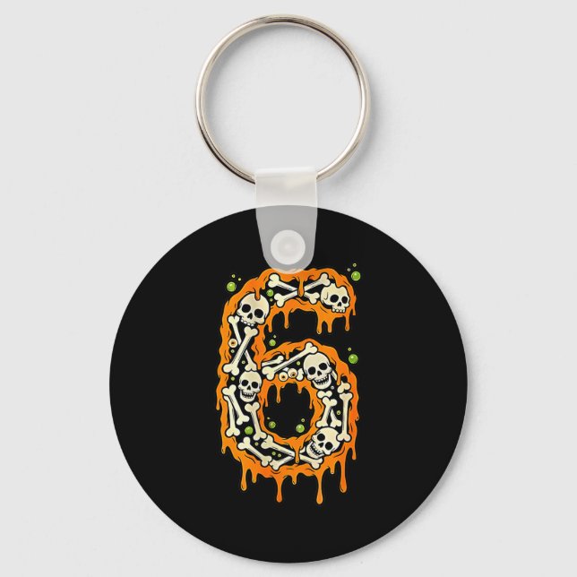 Chaveiro Number 6 Six Seven 6 7 Meme Funny Design Couples H (Frente)