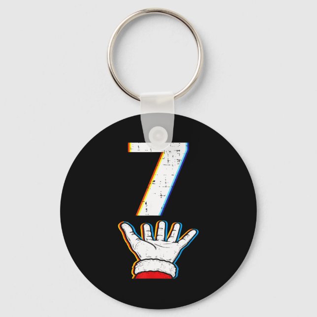 Chaveiro Number 7 Matching 67 Meme Christmas Pajamas Men Wo (Frente)