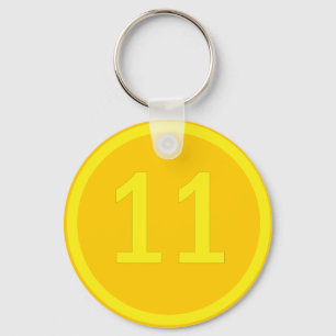 Chaveiro número 11 em círculo