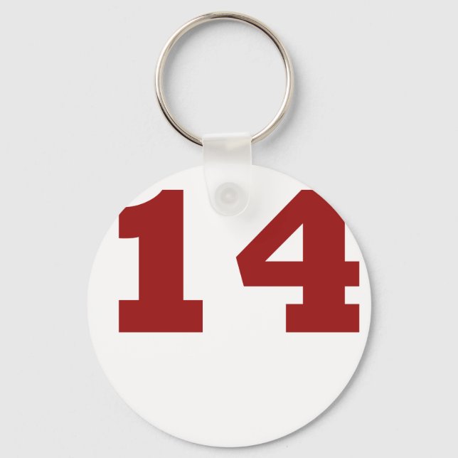 Chaveiro Número 14 (Frente)
