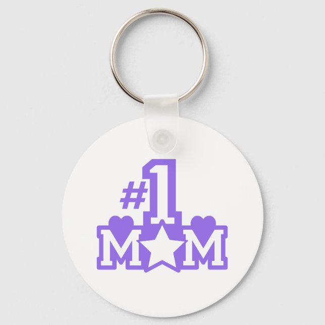 Chaveiro Número 1 Mãe (Frente)