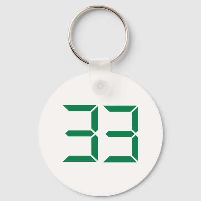 Chaveiro Número - 33 (Frente)