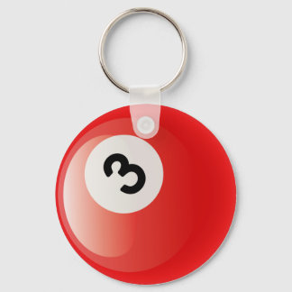 CHAVEIRO NÚMERO 3 BILLIARDS BALL