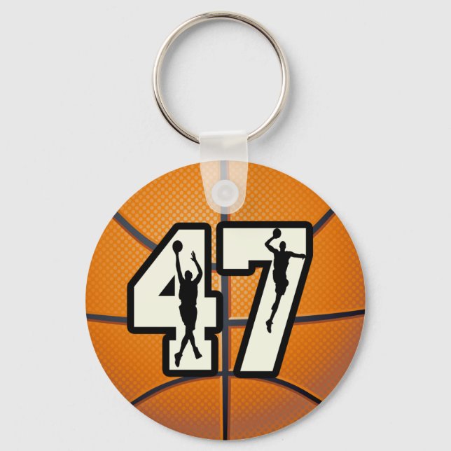Chaveiro Número 47 de basquete (Frente)