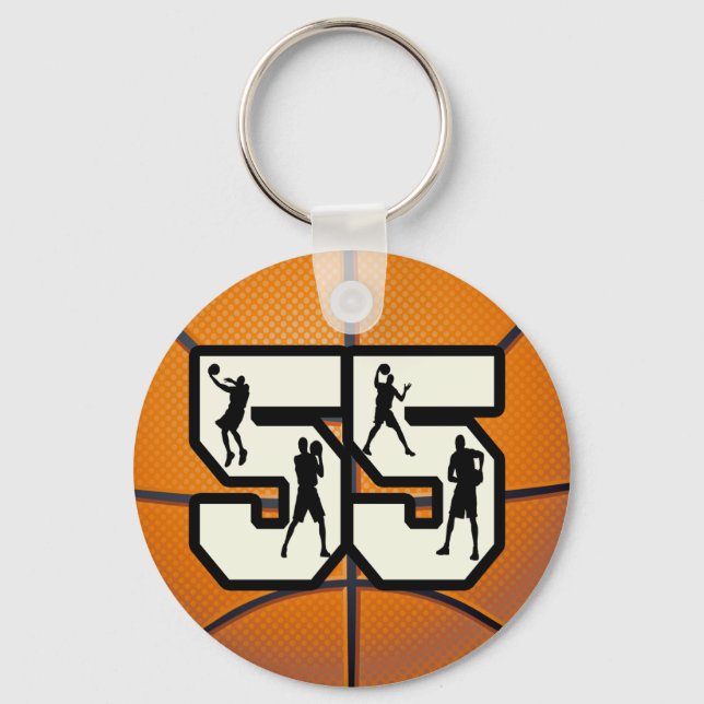 Chaveiro Número 55 de basquete (Frente)