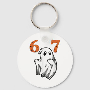Chaveiro Número 67 Correspondendo ao Meme de Halloween Six