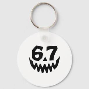 Chaveiro Número 67 Correspondente Seis Sete 6 7 Meme 6 7 Di