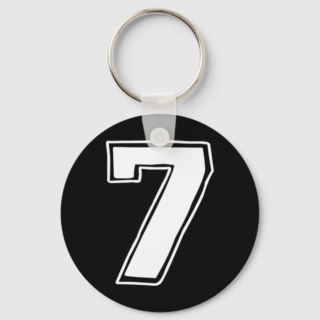 Chaveiro Número 7 Seis Sete 6 7 Meme 67 Engraçado Aniversár (Frente)
