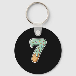 Chaveiro Número 7 Sorvete Drip Six Seven 67 Meme 7º Anivers