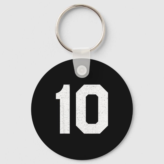Chaveiro Número da camisa #10 10º aniversário  (Frente)