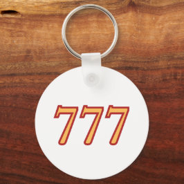 Chaveiro Número de Anjo 777 Sorte