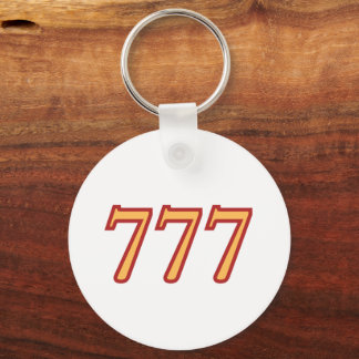 Chaveiro Número de Anjo 777 Sorte