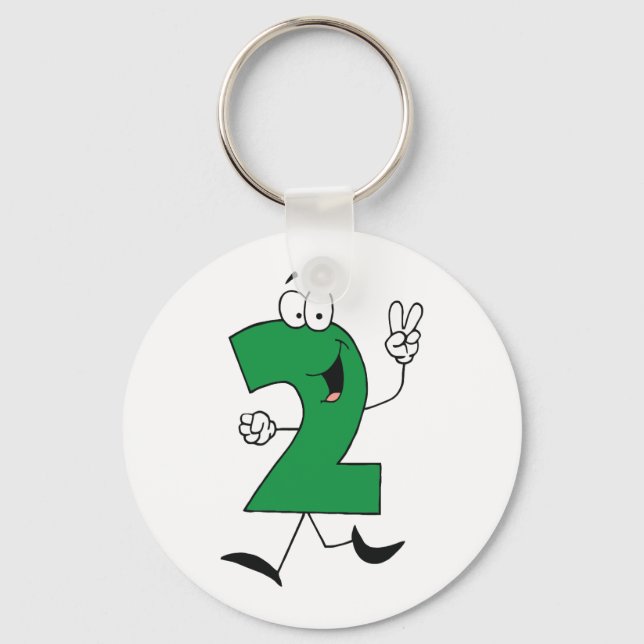 Chaveiro Número de Camisetas e presentes de segundo anivers (Frente)