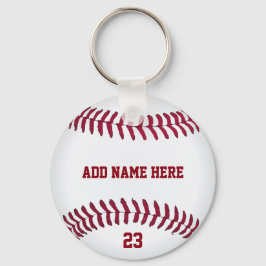 Chaveiro Número de Nome do Baseball Personalizado