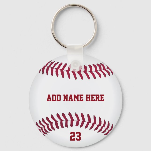 Chaveiro Número de Nome do Baseball Personalizado (Frente)
