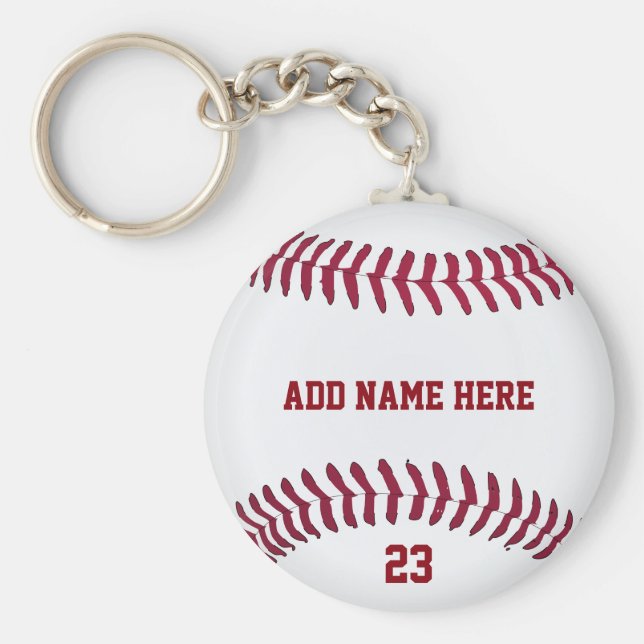 Chaveiro Número de Nome do Baseball Personalizado (Frente)