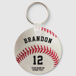 Chaveiro Número de Nome Personalizado do Jogador de Basebal