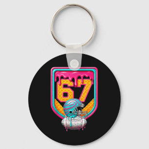 Chaveiro Número do Drip de Futebol 67 Jogador de Futebol