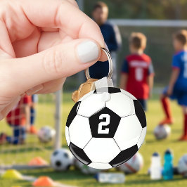 Chaveiro Número do Jogador de Futebol Personalizado da Bola