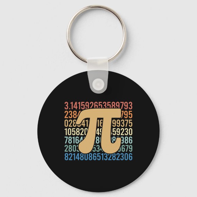 Chaveiro Números da Equação Matemática Retro Pi-Day do Prof (Frente)
