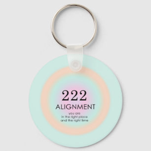Chaveiro Números de anjo Numerologia 222 Motivação de alinh