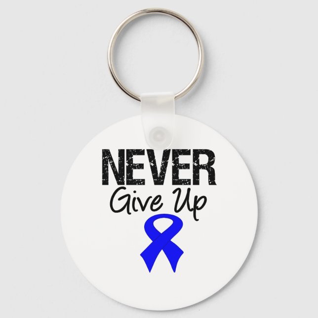 Chaveiro Nunca Desistir (Cancer Colon) (Frente)