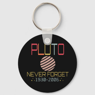 Chaveiro Nunca Esqueça Plutão Retro Espaço Engraçado, Ciênc
