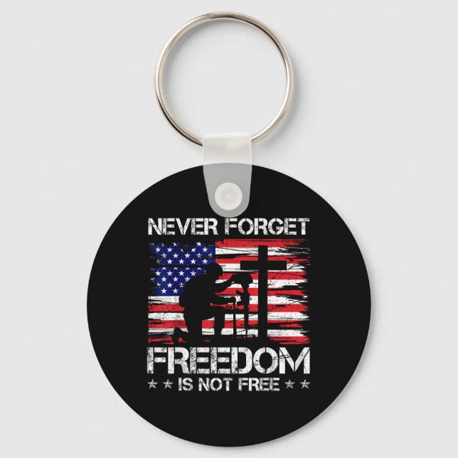 Chaveiro Nunca Esqueça que Liberdade não é Dia da Bandeira  (Frente)