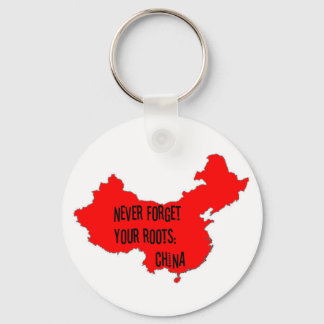 Chaveiro Nunca esqueça suas raízes: China