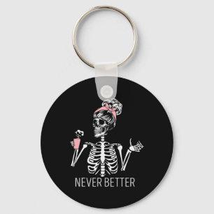 Chaveiro Nunca Melhor Bebendo Skeletrificação Café Co