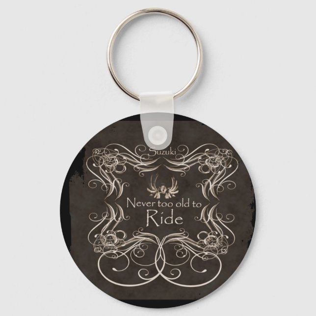 Chaveiro Nunca muito velho para andar (Frente)