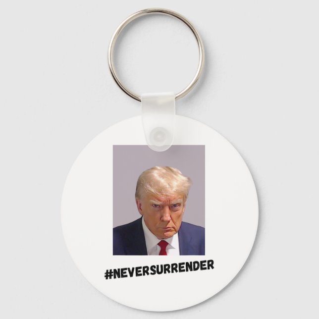 Chaveiro Nunca Se Rende Trump (Frente)