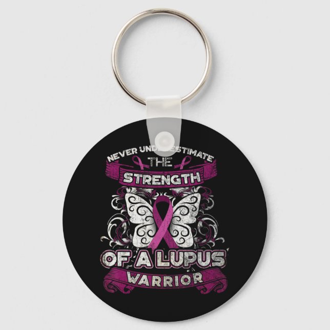 Chaveiro Nunca subestime um Guerreiro Lupus Você pode ter (Frente)