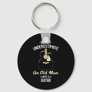 Chaveiro Nunca subestime um Velho com a Acústica Guita