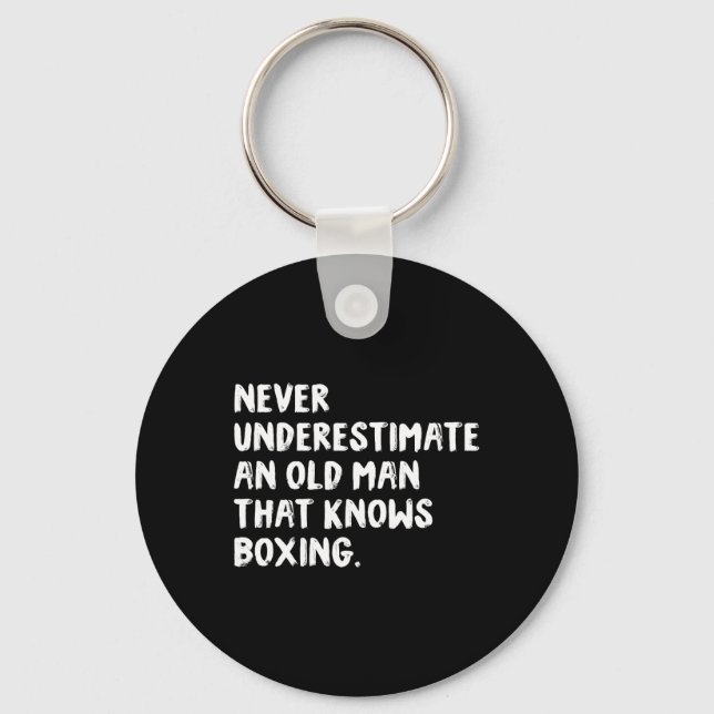 Chaveiro Nunca Subestime Um Velho Que Conhece Boxing (Frente)