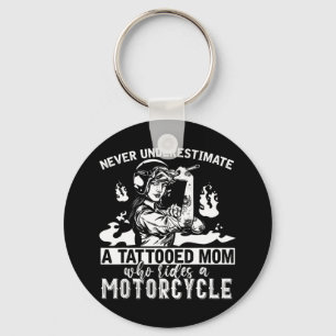 Chaveiro Nunca Subestime Uma Bicicleta De Moto Tatuada Mamã