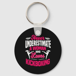 Chaveiro Nunca Subestime Uma Mulher Que Ama Kickboxing K
