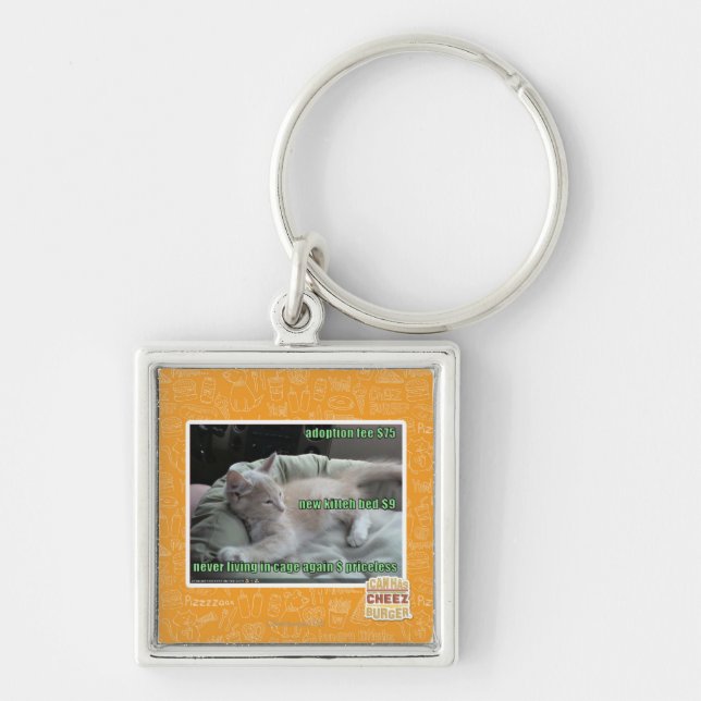 Chaveiro Nunca vivendo em uma gaiola outra vez (Frente)