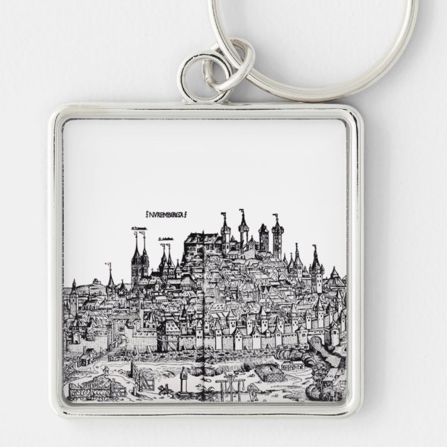 Chaveiro Nuremberg Cidade medieval na Alemanha (Frente)