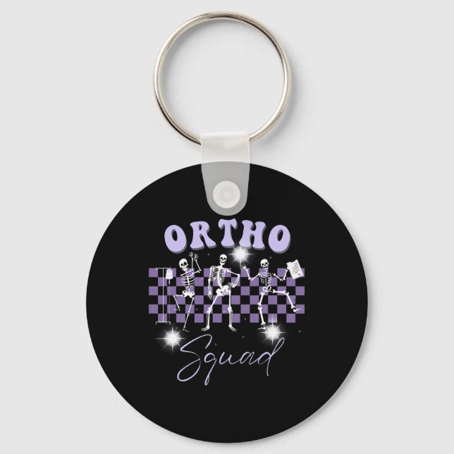 Chaveiro Nurs Ortho Squad Dancing Skeleton Orthopedic (Frente)