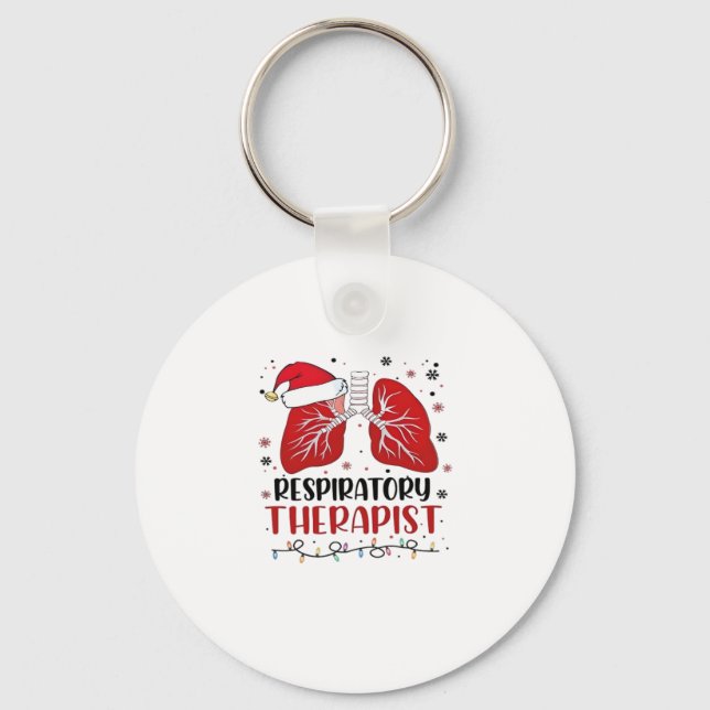 Chaveiro Nurse Respiratory Therapist Christmas, Lung Christ (Frente)