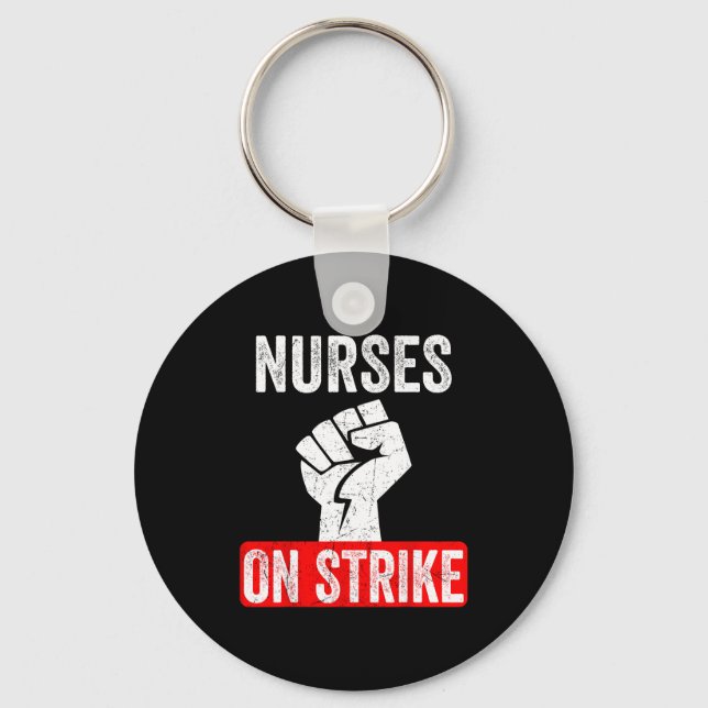 Chaveiro Nurses On Strike Nnu National Nurses United Staffi (Frente)