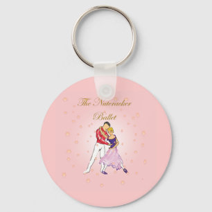 Chaveiro nutcracker-Clara e seu príncipe (rosa)