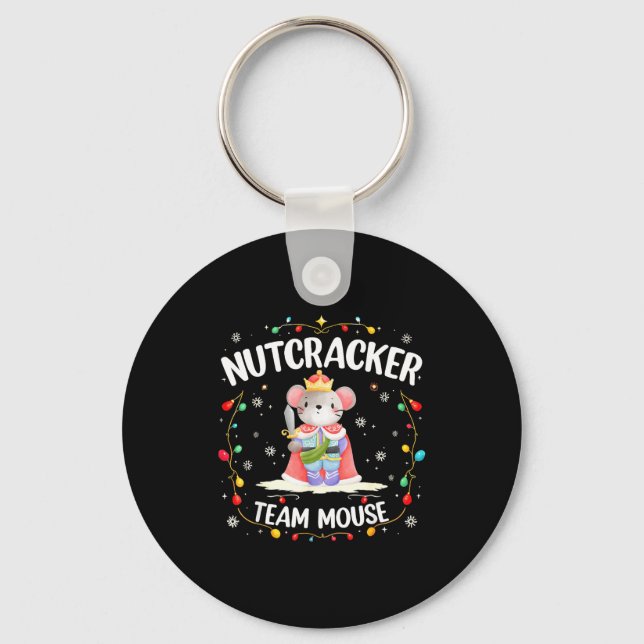 Chaveiro Nutcracker Team Mouse Christmas Dance Ballet Merry (Frente)