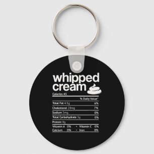 Chaveiro Nutrição de Creme Chantilly Divertido Natal Dia de