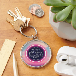 Chaveiro Nuvem Rosa Inspiradora