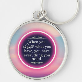 Chaveiro Nuvem Rosa Inspiradora