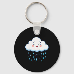 Chaveiro Nuvens Brancas Fantasia Gota de Chuva Natal Hallow