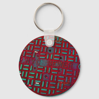 Chaveiro NYC Broadway Street Manhole Cover