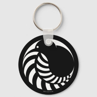 Chaveiro NZ Kiwi / Silver Fern Emblem